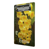 Hangende Gele Orchideeën Tropische Bloemen Mini Klembord (Angled2)
