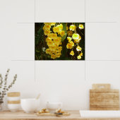 Hangende Gele Orchideeën Tropische Bloemen Poster (Keuken)