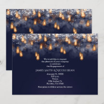  hangende gloeilampen verlovingsfeest