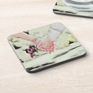 Hangende handen bier onderzetter