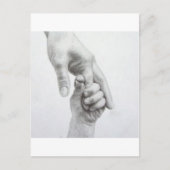 Hangende handen briefkaart (Voorkant)
