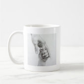Hangende handen koffiemok (Links)