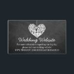 Hangende Hart Boom Chalkboard Bruiloft Website Informatiekaartje<br><div class="desc">Deze trouwkaarten zijn voorzien van een romantische hangende boom, en binnenkort echtgenoot en vrouw, die is gesneden in de vorm van een hart. De achtergrond van het krijtbordeffect maakt deze websitekaarten perfect voor elk stel dat een chique moderne bruiloft plant. Deze websitekaarten kunnen eenvoudig worden aangepast aan uw feestbehoeften en...</div>