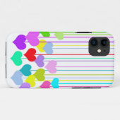 Hangende harten Case-Mate iPhone case (Achterkant (horizontaal))