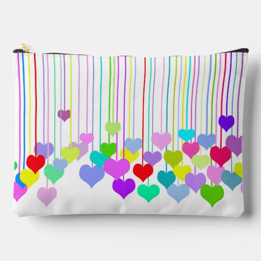 Hangende harten op wit etui (Voorkant)