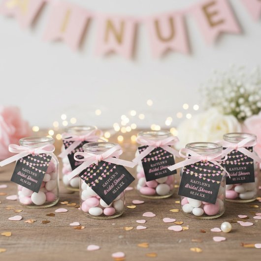 Hangende Hartjes Bruiloftcadeau Bedankjes Labels