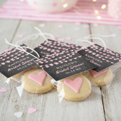 Hangende Hartjes Bruiloftsshower Bedankjes Labels