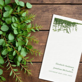 Hangende Ivy Greenery bruiloft servetten