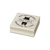 Hangende kitten Cartoon kattenliefhebbers Retourad Rubberstempel (Stempel)