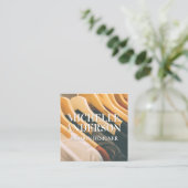 hangende kleding | garderobe vierkante visitekaartje (Staand voorkant)