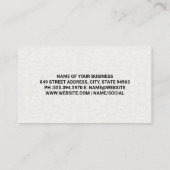 Hangende kleding | Garderobeontwerp Visitekaartje (Achterkant)