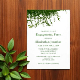 Hangende klimop groen engagement party kaart