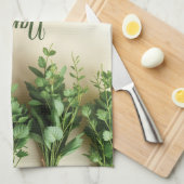 Hangende Kruiden Boerderij Theedoek Custom Name (Quarter Fold)