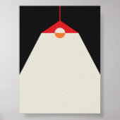 Hangende Lamp Illustratie – Moody Minimalistische  Poster (Voorkant)