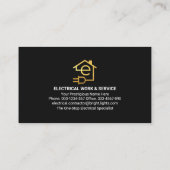 hangende lampen lichtbundel visitekaartje (Achterkant)