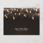 Hangende Lampen Rustiek Save the Date Aankondigingskaart (Voorkant)