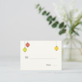 Hangende Lantaarns Wedding Place Cards Plaatskaartje (Staand voorkant)