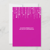 Hangende Lichten Bachelorette Party Uitnodiging (Achterkant)