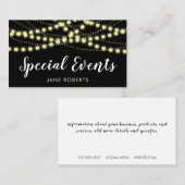 Hangende lichten visitekaartje (Voorkant / Achterkant)