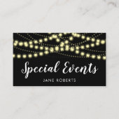 Hangende lichten visitekaartje (Voorkant)