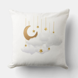 Hangende Maan & Sterren Wolk Ramadan Kussen