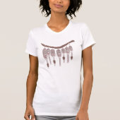 Hangende Macrame Kunst Boho Stam T-shirt (Voorkant)
