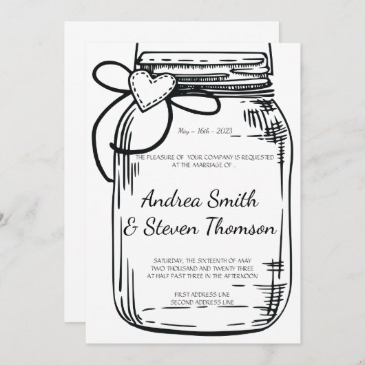 Hangende Mason Pot Kaart (Voorkant / Achterkant)