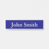 Hangende naam Bord, standaard (2 x 8 inch), zilver Deurbordje (Voorkant)