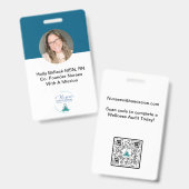 Hangende naamkaart badge (Voor- en achterkant)