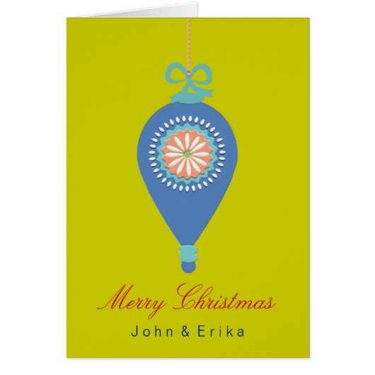 Hangende Ornament ~ Kaart (Voorkant)