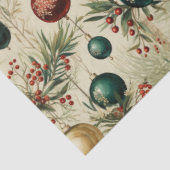 hangende Ornamenten, bessen, takken Tissuepapier (Detail)