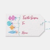 Hangende Ornamenten Gift Label Cadeaulabel (Voorkant (Horizontaal))