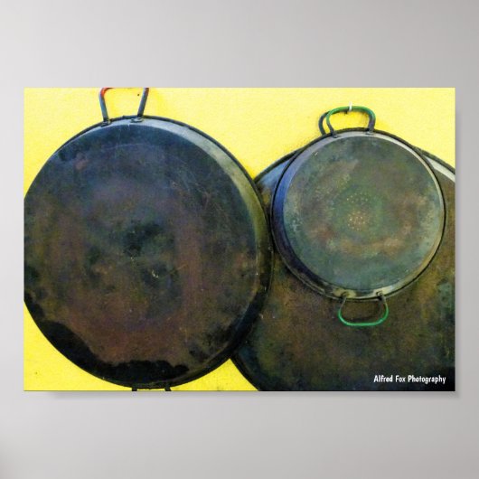 Hangende Paella-schotels Poster (Voorkant)