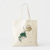 Hangende plant met jouw naam tote bag (Voorkant)