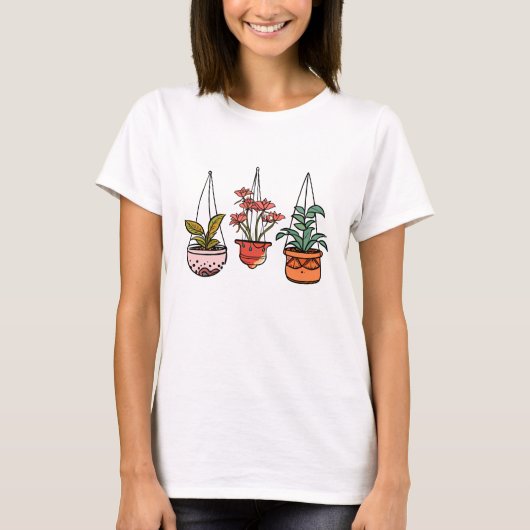 Hangende plantenbakken t-shirt (Voorkant)
