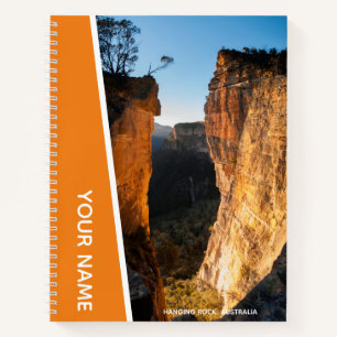 Hangende Rock Blue Mountains Australië Sinaasappel Notitieboek