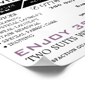 Hangende Shirten, droogreinigers, reinigingsservic Poster (Hoek)