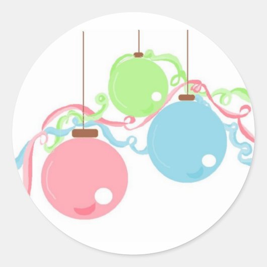 Hangende Sierdecoraties Ronde Sticker (Voorkant)