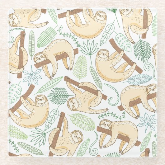 Hangende sleuven glazen onderzetter (Voorkant)