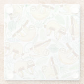 Hangende sleuven glazen onderzetter (Achterkant)