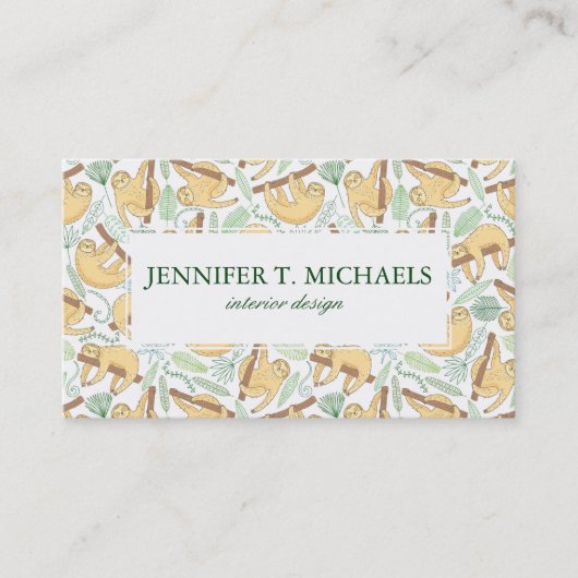 Hangende sleuven visitekaartje (Voorkant)