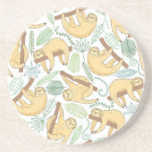 Hangende sleuven zandsteen onderzetter (Voorkant)