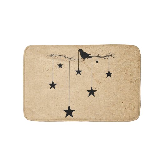 Hangende sterren en kraaienbadmat badmat (Voorkant)