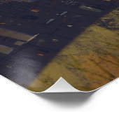 Hangende sterren glanzend perfect poster (Hoek)