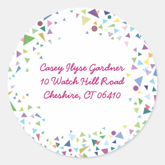 Hangende Sterren Joods ANTWOORD TERUG stickers lab (Voorkant)