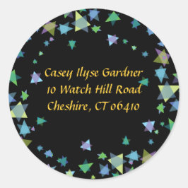 Hangende Sterren Joods ANTWOORD TERUG stickers lab