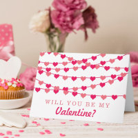 Hangende String Liefde Hart Gelukkige Valentijnsda