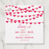 Hangende String Love Hearts Vrijgezellenfeest Bedankjes Labels (Voorkant)