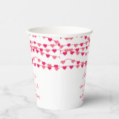 Hangende String Love Hearts Vrijgezellenfeest Papieren Bekers (Rechts)