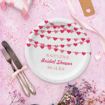 Hangende String Love Hearts Vrijgezellenfeest Papieren Bordje<br><div class="desc">Vier in stijl met deze moderne en zeer trendy vrijgezellenfeest of bruiloft papier borden. Dit ontwerp is gemakkelijk te personaliseren met uw speciale evenementenformulering en uw gasten zullen blij zijn wanneer ze deze geweldige borden zien. Overeenkomende objecten vindt u in de collectie.</div>